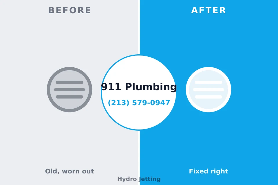 Before and after: plumbing repair Penns Grove, NJ